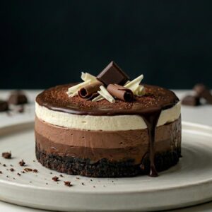 TRIPLE CHOCOLATE CHEESECAKE PASTRY