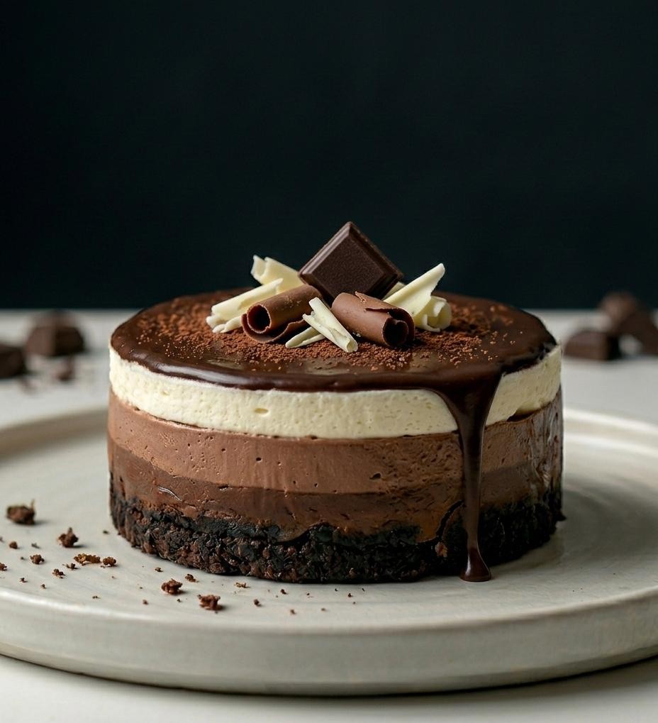 TRIPLE CHOCOLATE CHEESECAKE PASTRY